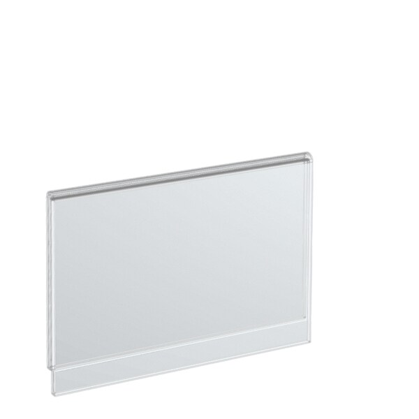 Azar Displays Clear Acrylic Sign Holder for T-sign Holder 5"W x 3"H 700031 - main